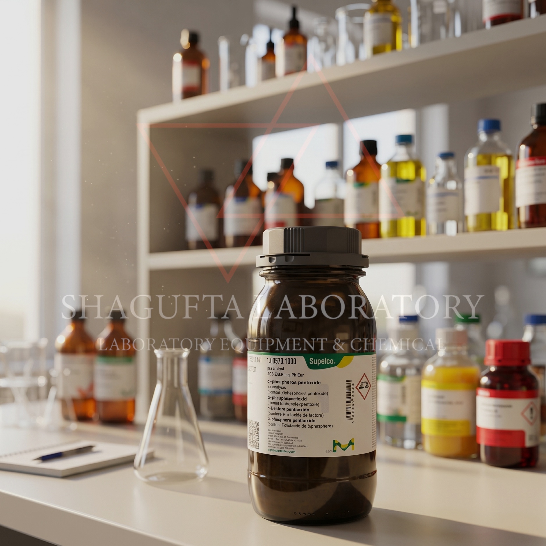 Phosphorus Pentoxide EMSURE Merck 1Kg adalah bahan kimia analytical grade berkualitas tinggi untuk kebutuhan laboratorium, penelitian, quality control, desiccant laboratorium, sintesis kimia, dan aplikasi analitik profesional. Cocok digunakan pada laboratorium industri, pendidikan, farmasi, dan institusi penelitian.