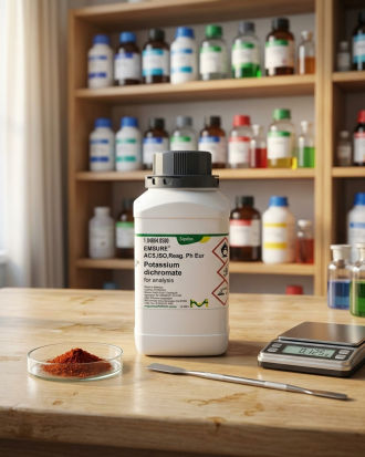 Potassium Dichromate EMSURE® ACS ISO Reag. Ph Eur 104864 dari Supelco Merck merupakan reagen laboratorium berkualitas tinggi untuk kebutuhan analisis kimia, titrasi, quality control, penelitian, dan aplikasi laboratorium profesional.