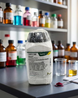 Potassium Hexacyanoferrate(III) EMSURE® Merck 104973 adalah bahan kimia analytical grade berkualitas tinggi untuk kebutuhan laboratorium, penelitian, quality control, pendidikan, dan aplikasi industri. Memenuhi standar ACS dan Ph Eur dengan tingkat kemurnian tinggi untuk analisis yang akurat dan konsisten.