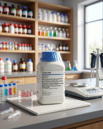 BRILA Broth (Brilliant Green Bile Lactose Broth) Merck Millipore 105454 merupakan media mikrobiologi selektif untuk deteksi dan konfirmasi bakteri coliform dalam pengujian pangan, minuman, air, farmasi, dan lingkungan laboratorium. Cocok untuk laboratorium QC, penelitian, pendidikan, dan industri sesuai standar ISO dan FDA-BAM.