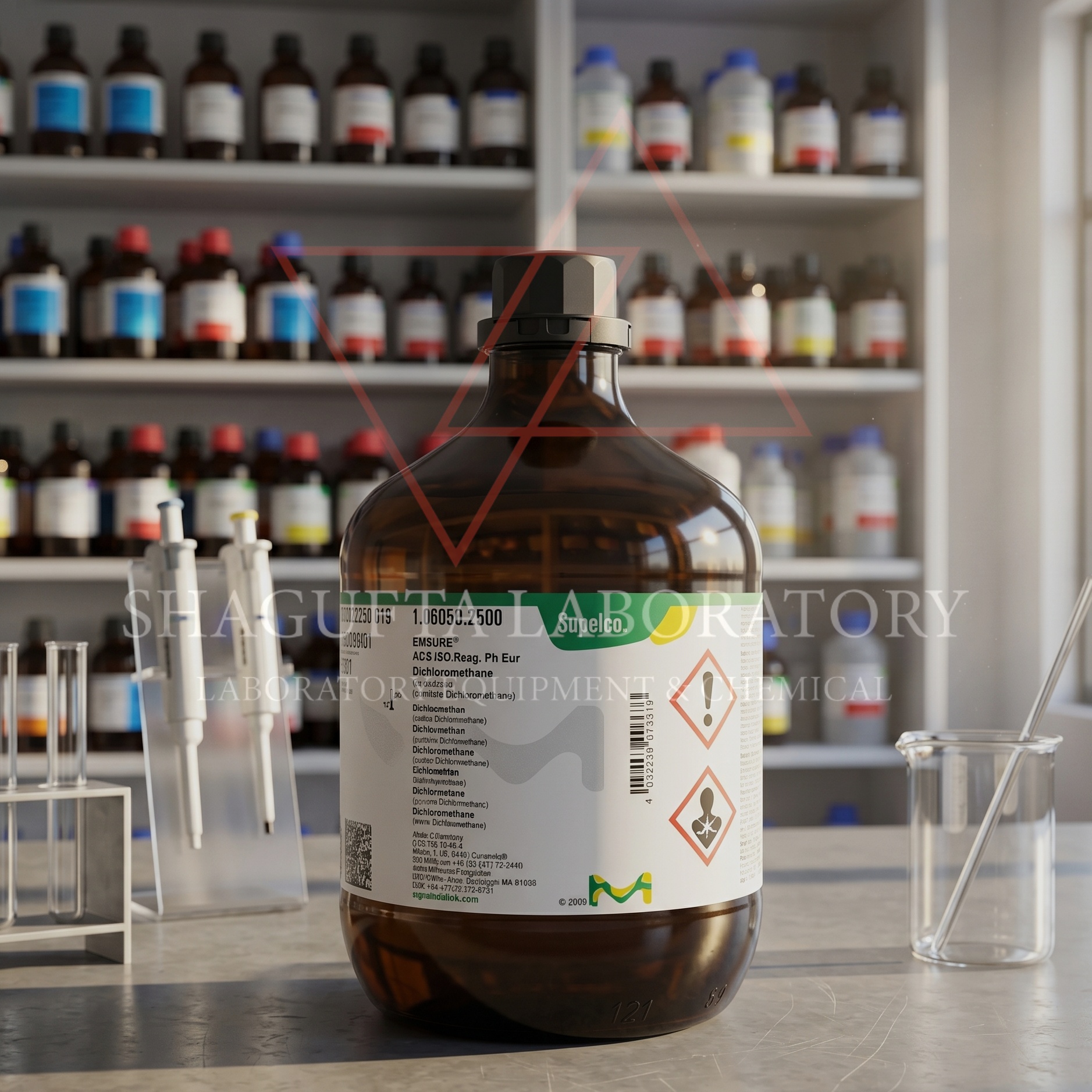 Dichloromethane EMSURE ACS ISO Reag Ph Eur 106050 Merck Supelco 2.5L for Analysis