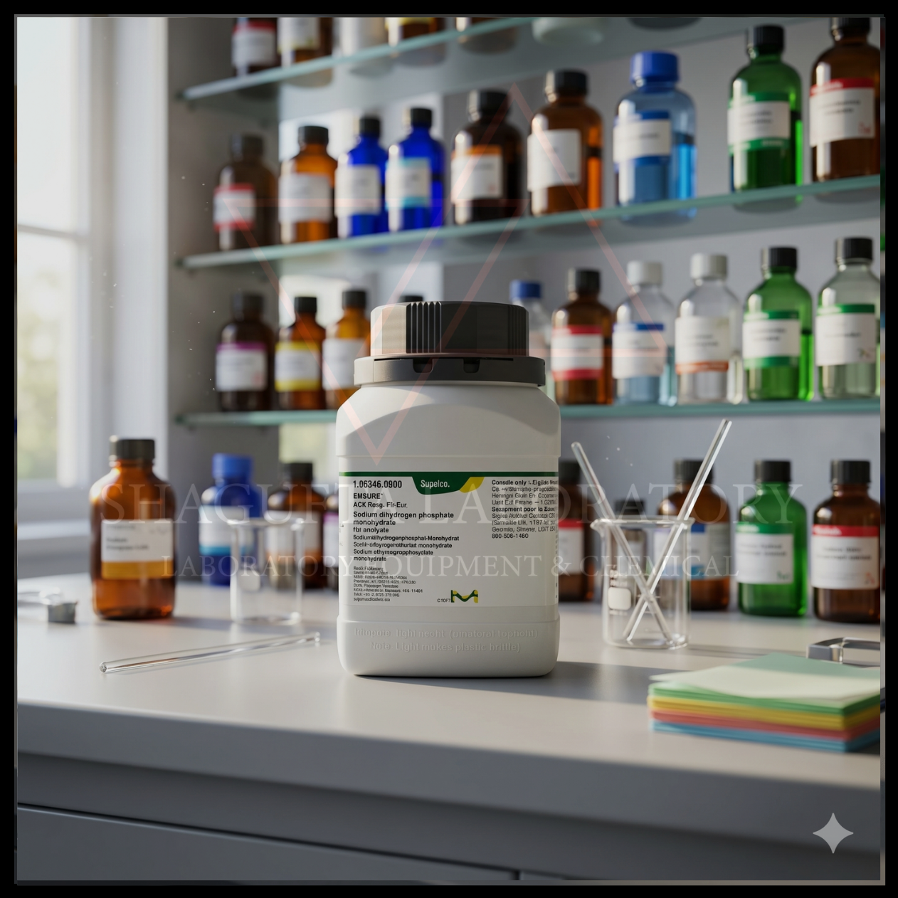 SODIUM DIHYDROGEN PHOSPHATE MONOHYDRATE MERCK 106346 50GRAM (REPACK)