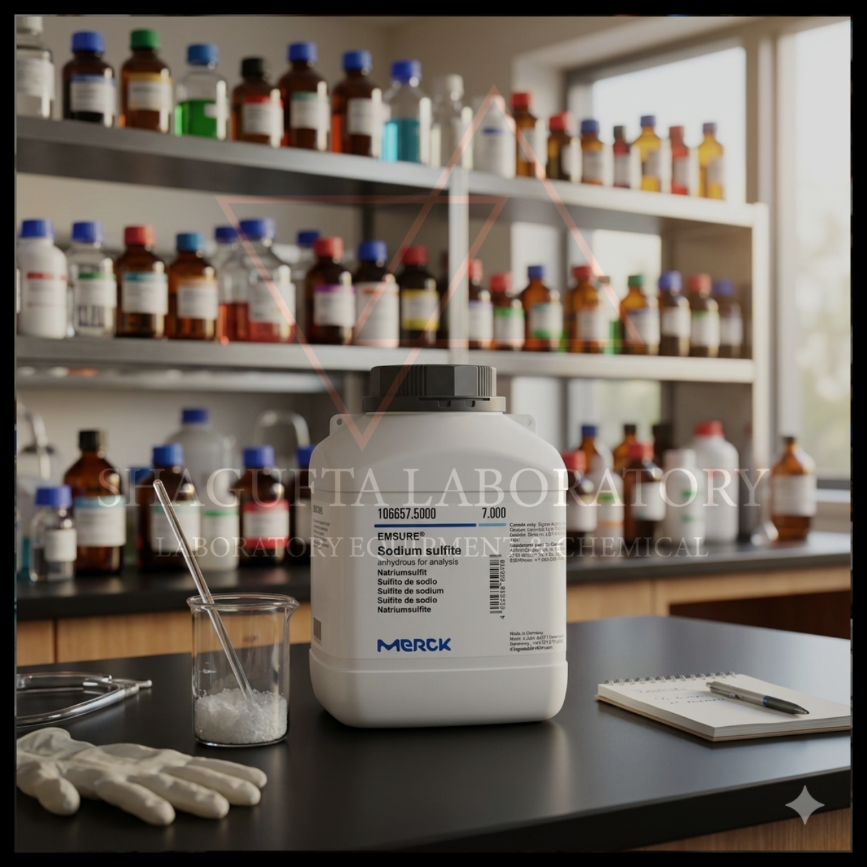 SODIUM SULFITE FOR ANALISYS 25GR MERCK 106657 / NATRIUM SULFIT PRO ANALIS (REPACK)