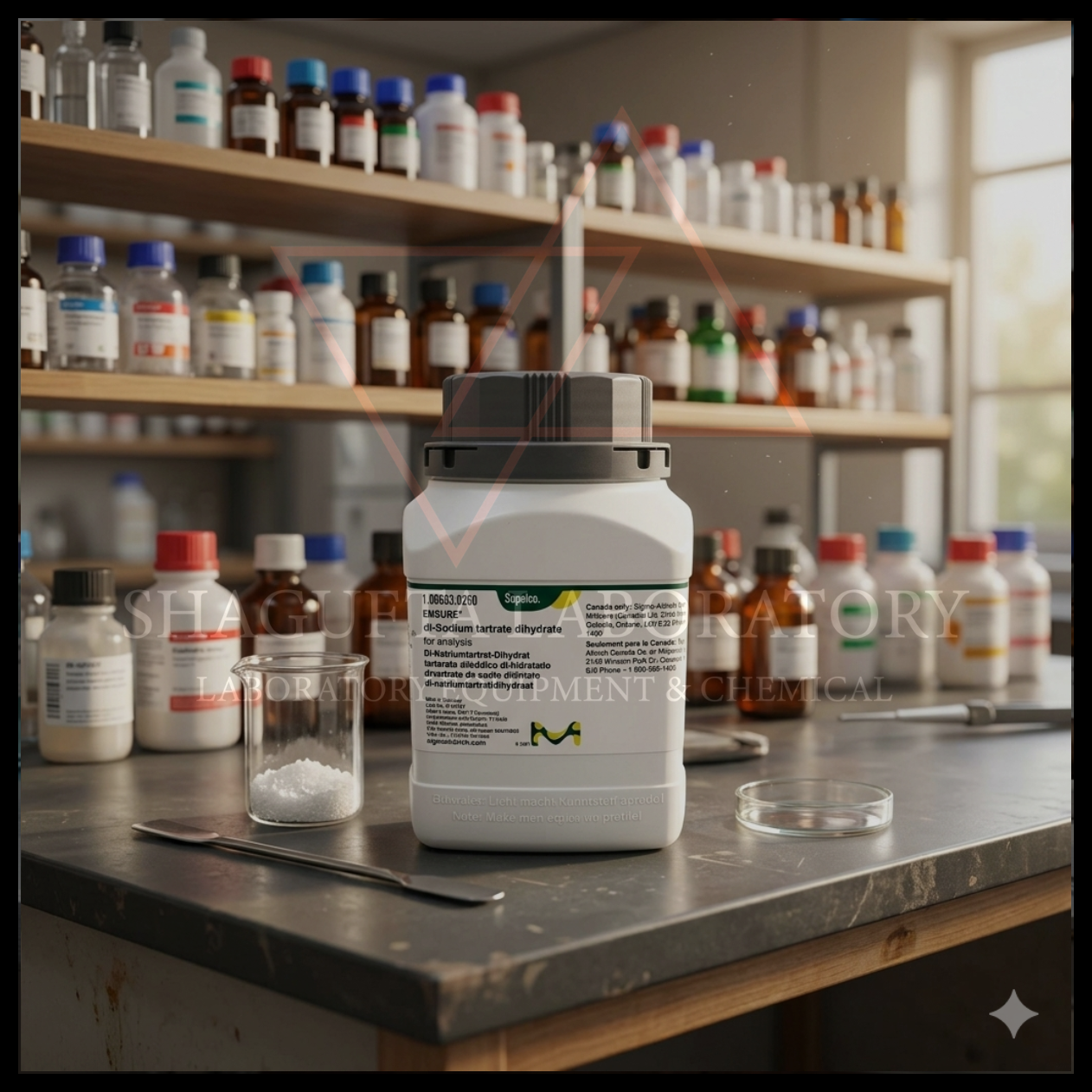 Di-Sodium Tartrate Dihydrate for Analysis Merck 106663 – Dinatrium Tartrat Dihidrat Analytical Grade 10Gram (REPACK)