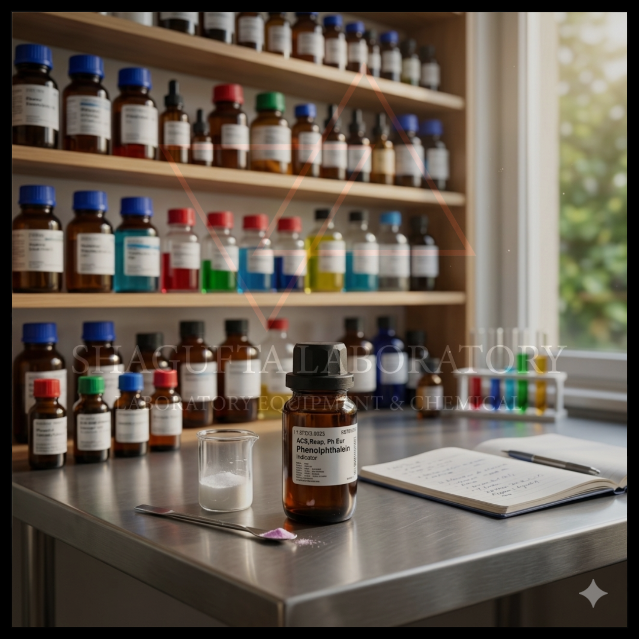 Phenolphthalein Indicator EMSURE® dari Merck merupakan indikator asam-basa berkualitas tinggi untuk kebutuhan titrasi, analisis kimia, quality control, pendidikan, dan penelitian laboratorium. Cocok digunakan pada laboratorium industri, universitas, farmasi, makanan, dan institusi riset profesional.