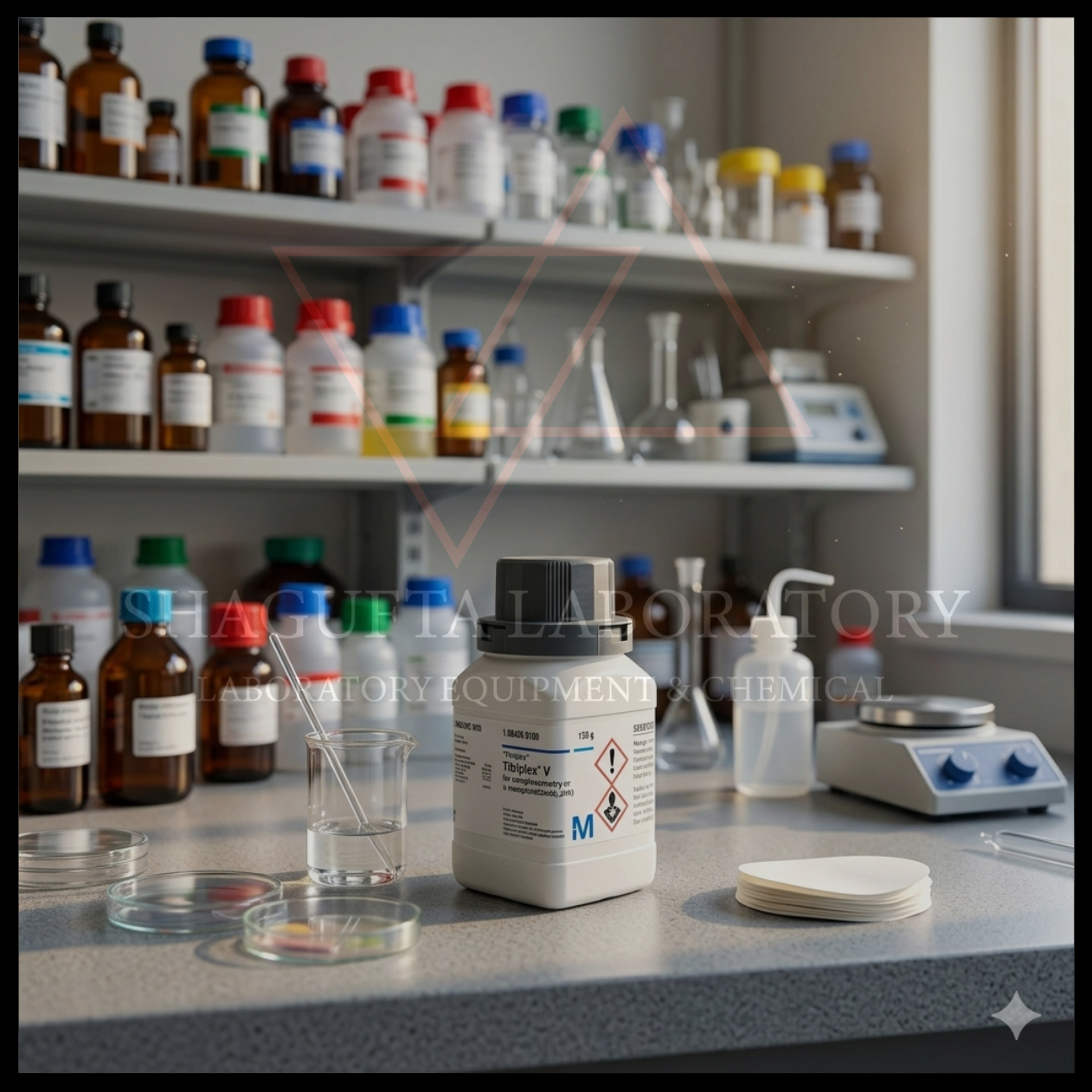 Merck Titriplex V Nitrilotriacetic Acid 108426 merupakan bahan kimia laboratorium analytical grade berkualitas tinggi untuk aplikasi analisis kimia, preparasi reagen, chelating agent, quality control, dan penelitian ilmiah. Cocok digunakan pada laboratorium industri, pendidikan, lingkungan, dan institusi penelitian.