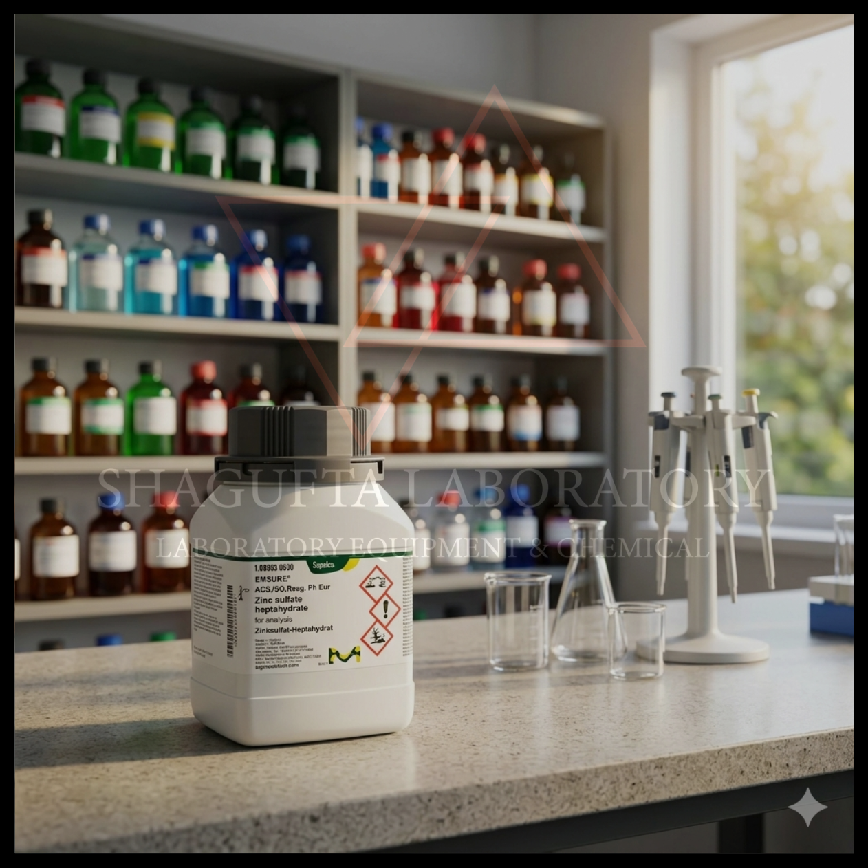 Supelco Zinc Sulfate Heptahydrate EMSURE ACS ISO Reag. Ph Eur 108883 merupakan bahan kimia laboratorium analytical grade berkualitas tinggi untuk analisis laboratorium, preparasi reagen, penelitian, quality control, dan aplikasi industri. Cocok digunakan pada laboratorium kimia, farmasi, pendidikan, lingkungan, dan institusi penelitian profesional.