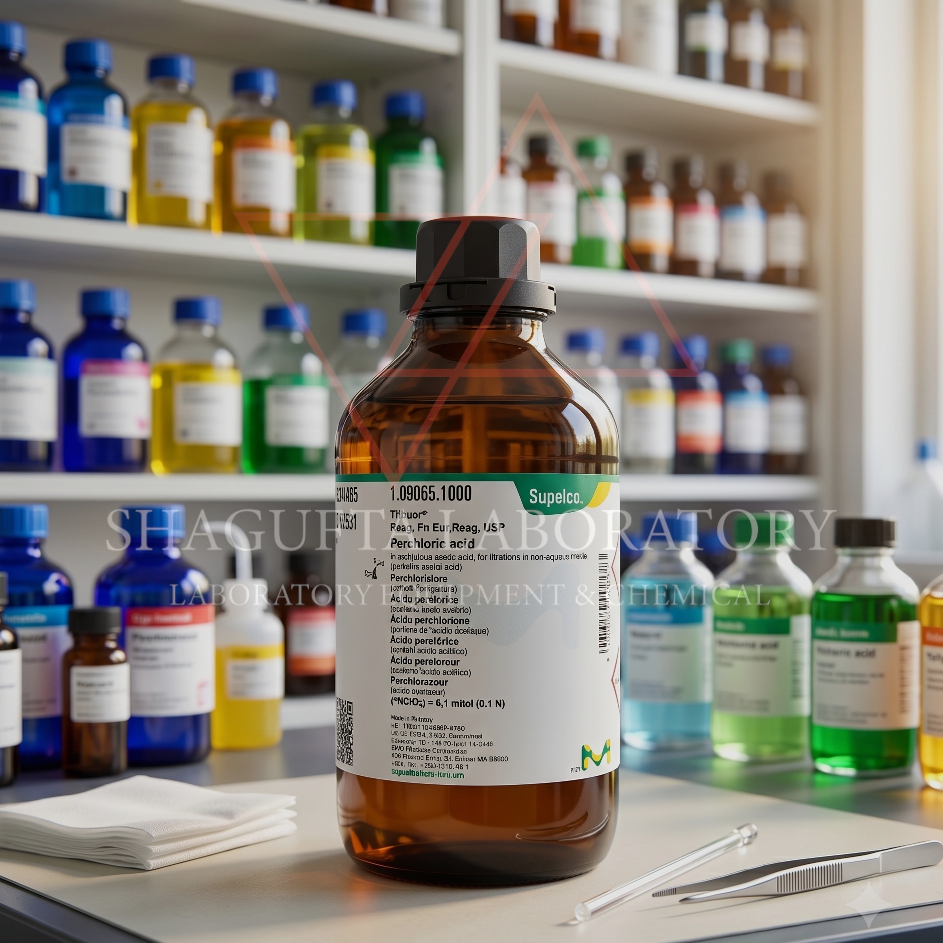 Supelco Perchloric Acid 0.1 mol/L in Acetic Acid 1.09065.1000 – Asam Perklorat Reagen Titrasi Non-Aqueous