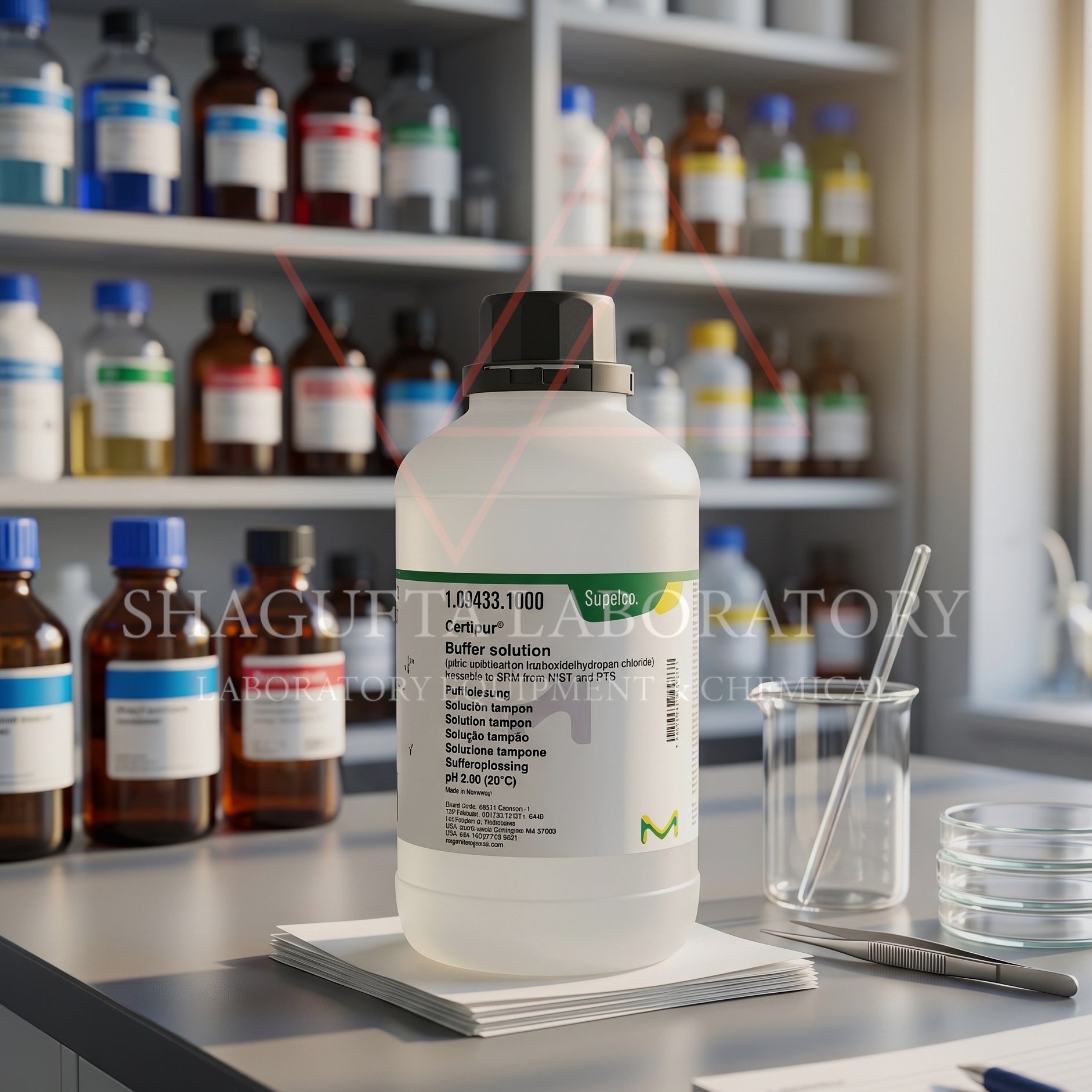Supelco Certipur Buffer Solution pH 2.00 109433.1000 Traceable to NIST & PTB | Buffer Calibration Solution