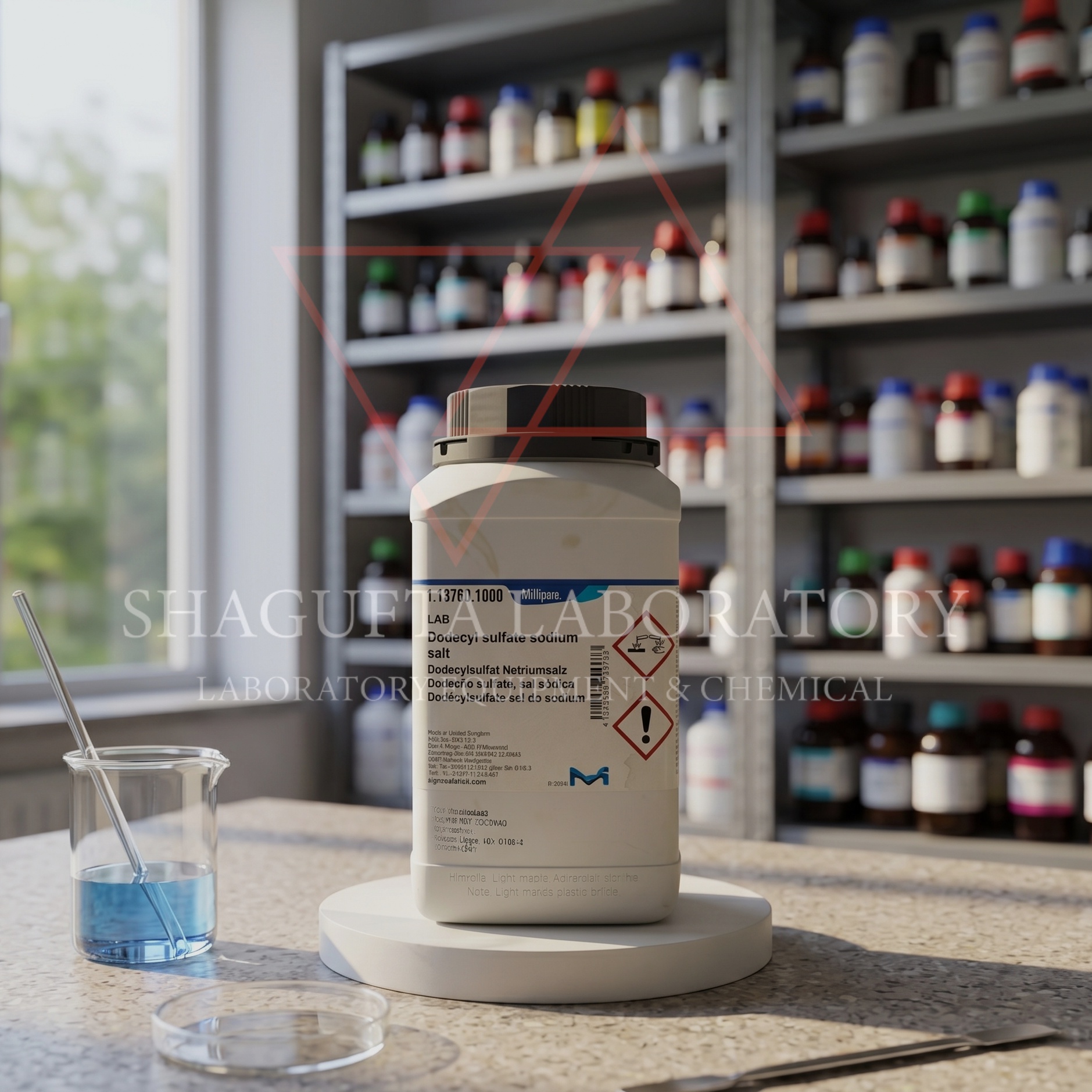 Sodium Dodecyl Sulfate (SDS) Merck Millipore 1137601000 adalah surfaktan anionik berkualitas tinggi untuk aplikasi biokimia, SDS-PAGE, analisis protein, penelitian laboratorium, dan QC industri. Kemasan 1 kg cocok untuk kebutuhan laboratorium rutin, penelitian intensif, dan penggunaan industri profesional.