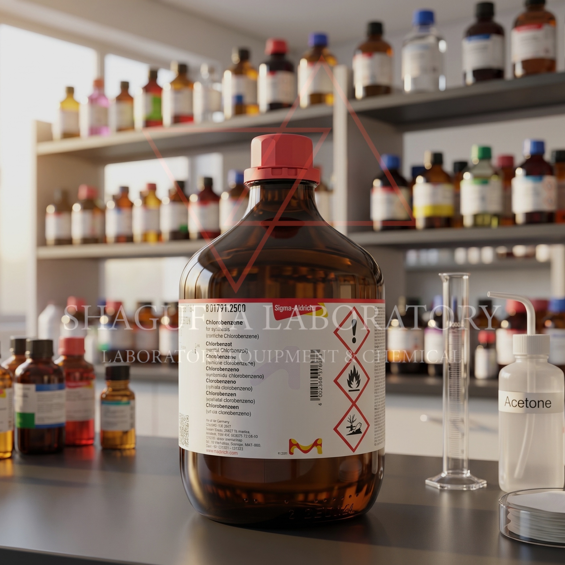 Chlorobenzene for synthesis Sigma Aldrich kode 801791 merupakan bahan kimia laboratorium berkualitas tinggi untuk kebutuhan sintesis organik, penelitian, quality control, dan aplikasi industri. Cocok digunakan untuk laboratorium pendidikan, farmasi, kimia, manufaktur, dan institusi penelitian profesional.