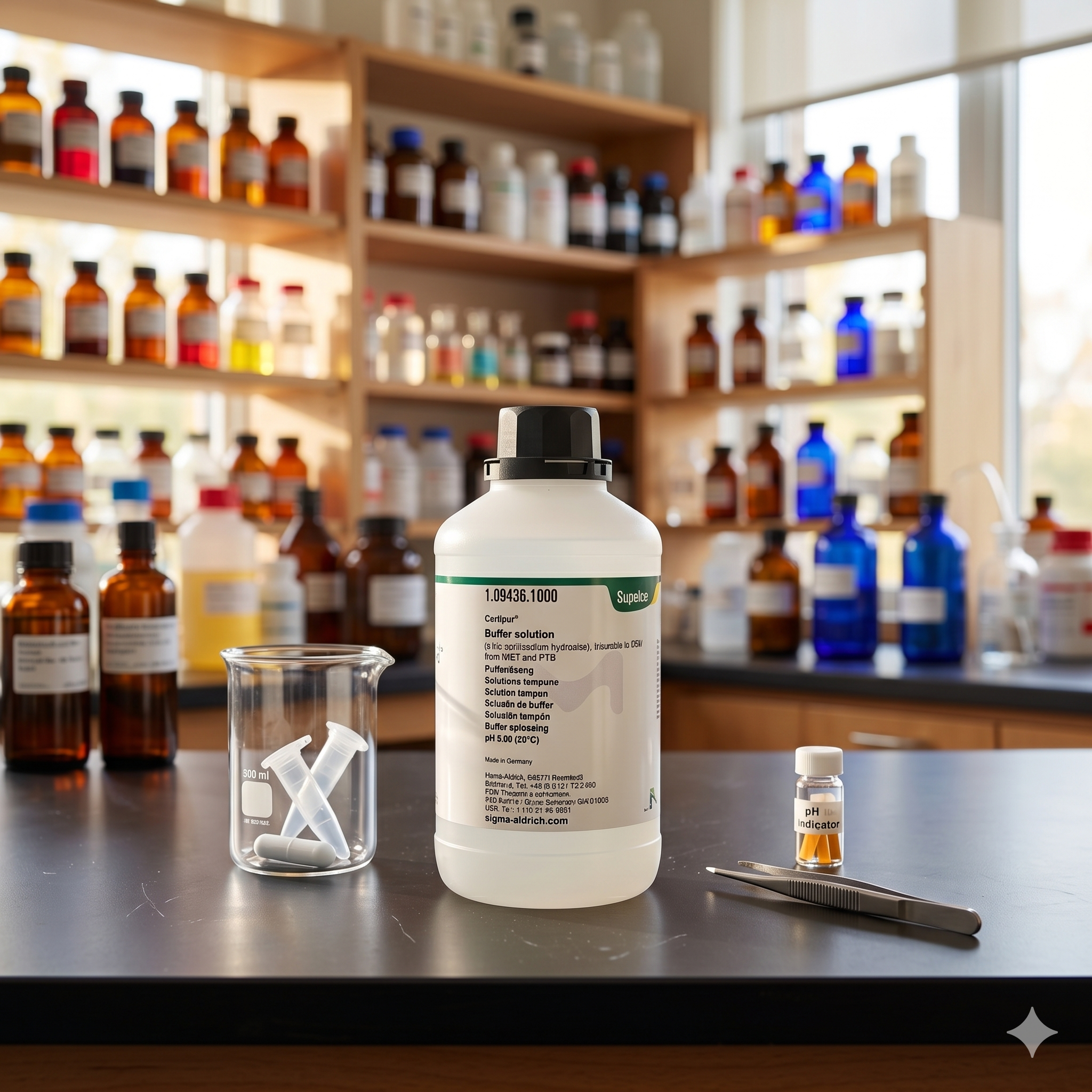 Supelco Certipur Buffer Solution pH 5.00 109436.1000 Traceable to NIST & PTB | Buffer Calibration Solution 50ML (REPACK)