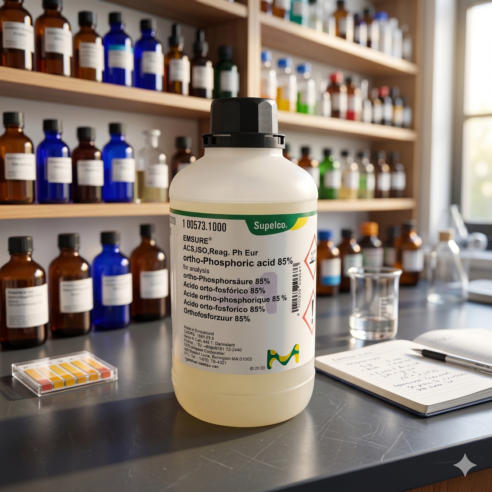 Ortho Phosphoric Acid 85% Merck EMSURE 50ML – Asam Fosfat Analytical Grade untuk Laboratorium & QC (REPACK)