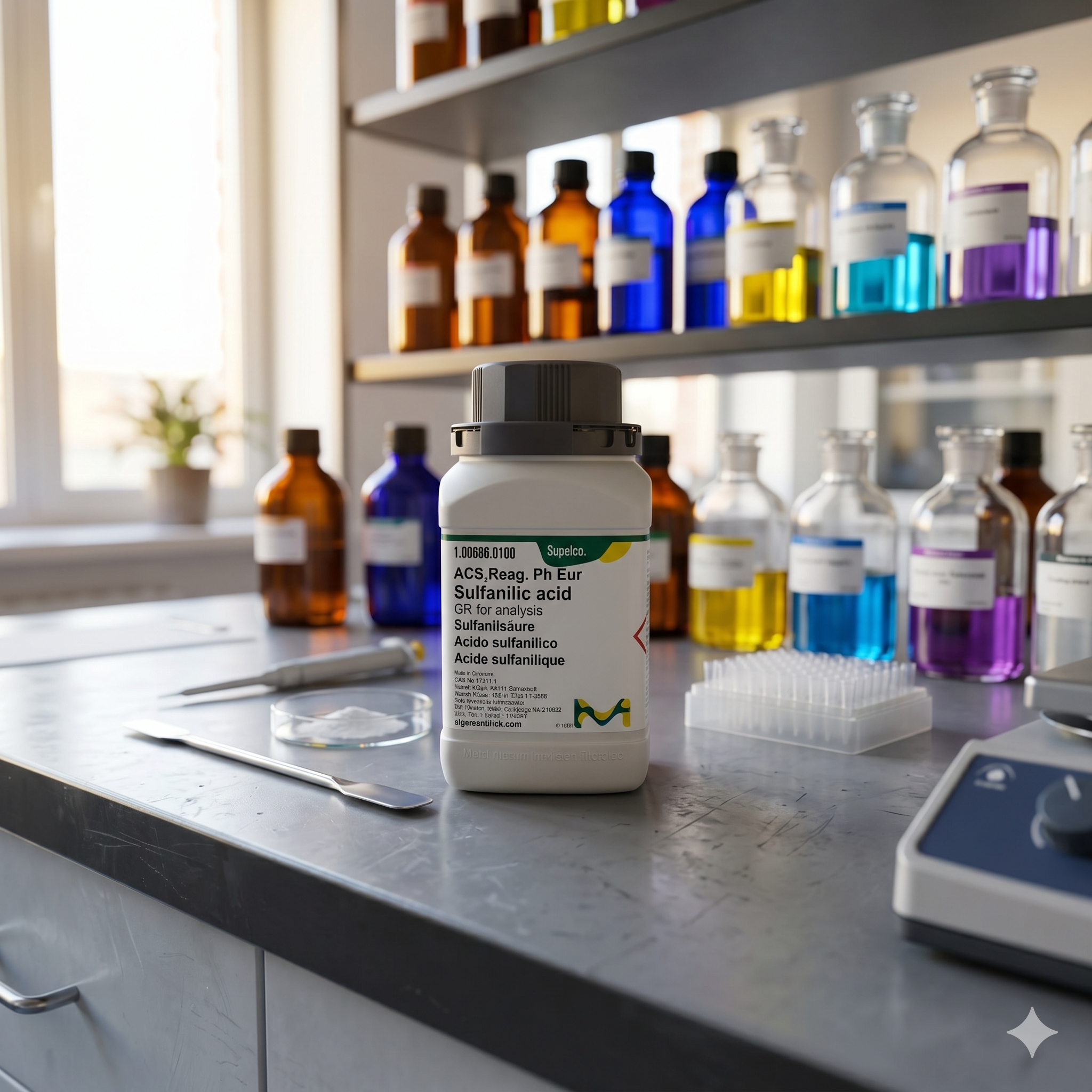 Sulfanilic Acid GR for Analysis Merck 100686 1GR – ACS Reag Ph Eur Analytical Grade (REPACK)