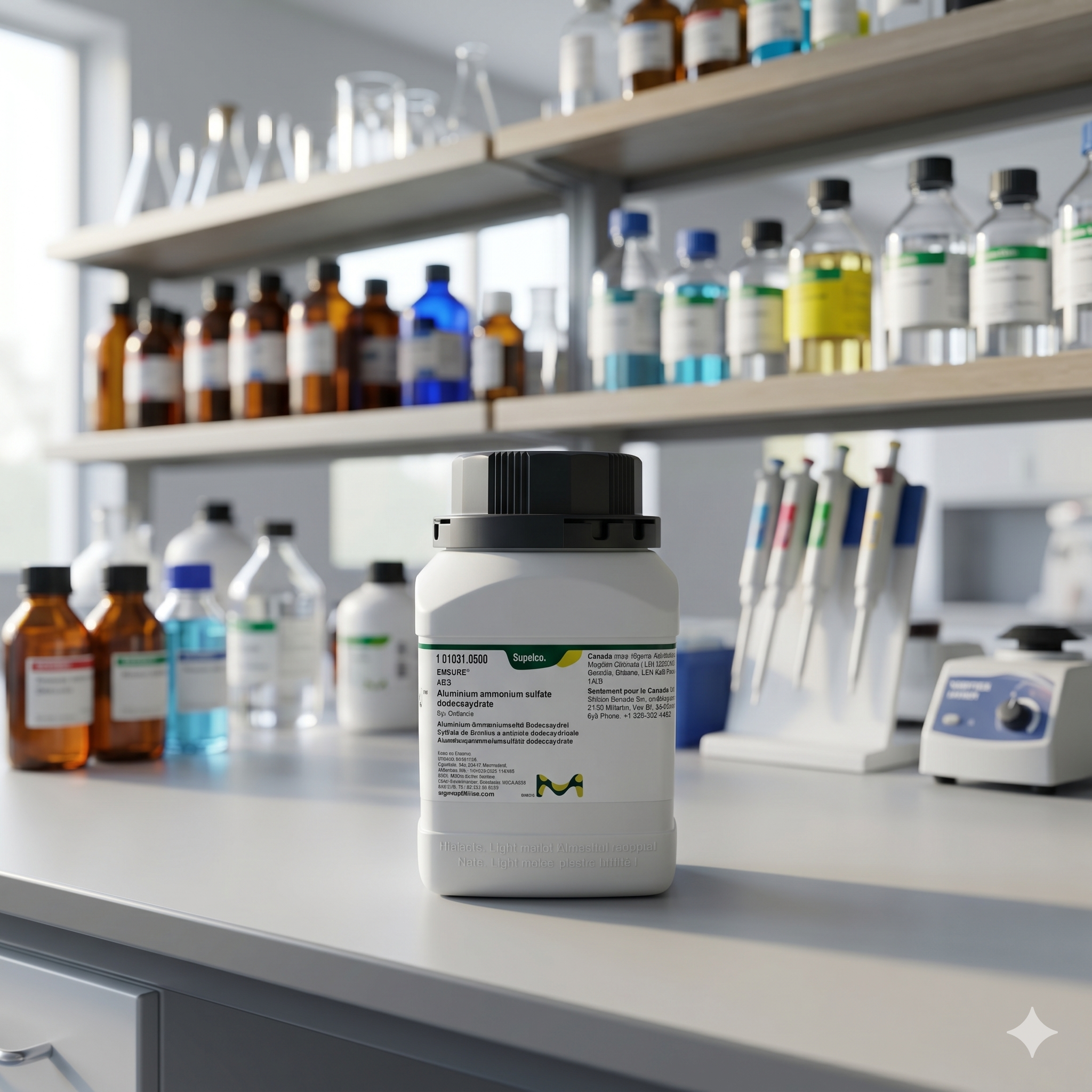 Aluminium Ammonium Sulfate Dodecahydrate EMSURE® Merck 101031 1GR – Reagen Laboratorium (REPACK)