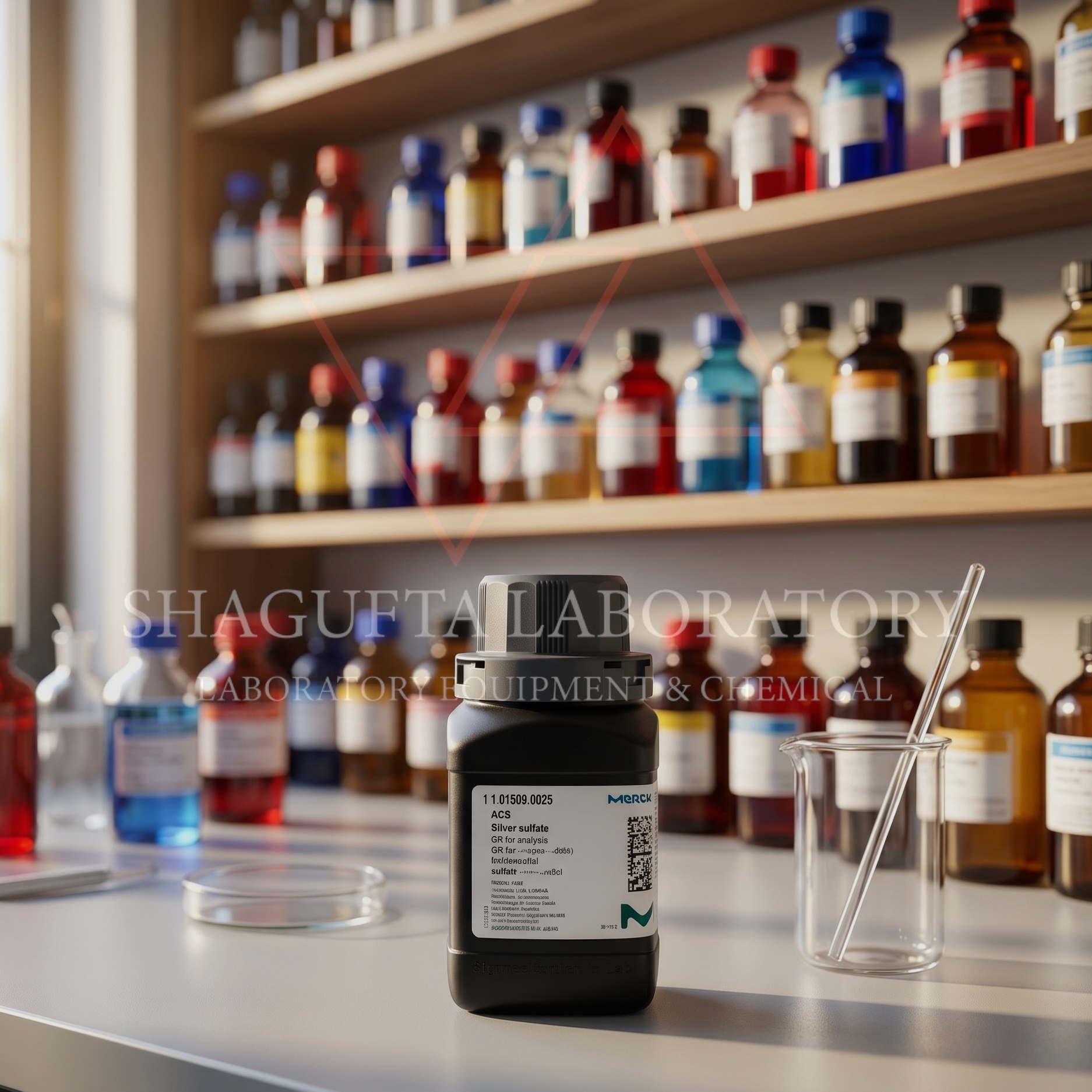Silver Sulfate ACS GR for Analysis Merck Supelco 25g adalah reagen laboratorium berkualitas tinggi untuk analisis kimia, penelitian, preparasi reagen, pengujian COD, quality control, dan aplikasi laboratorium profesional.
