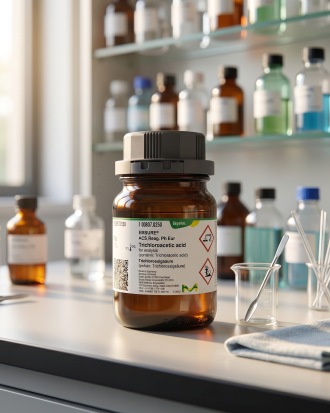 Trichloroacetic Acid ACS Reag. Ph Eur EMSURE Merck 100807 250g – Asam Trikloroasetat untuk Analisis Laboratorium