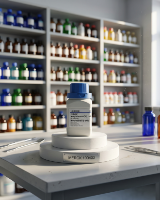 Molybdenum(VI) Oxide EMSURE 1GRAM Merck 100r403 100 g – Reagen Kimia Analisis Laboratoium (REPACK)