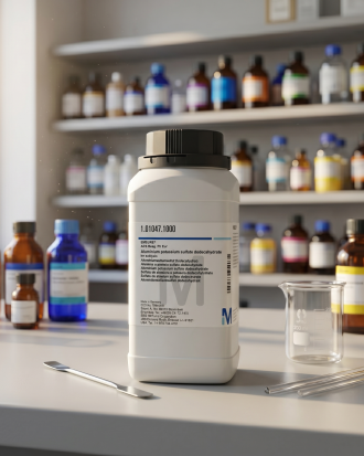 Aluminium Potassium Sulfate Dodecahydrate EMSURE® Merck 101047 1GR – Potassium Alum Reagen Laboratorium (REPACK)