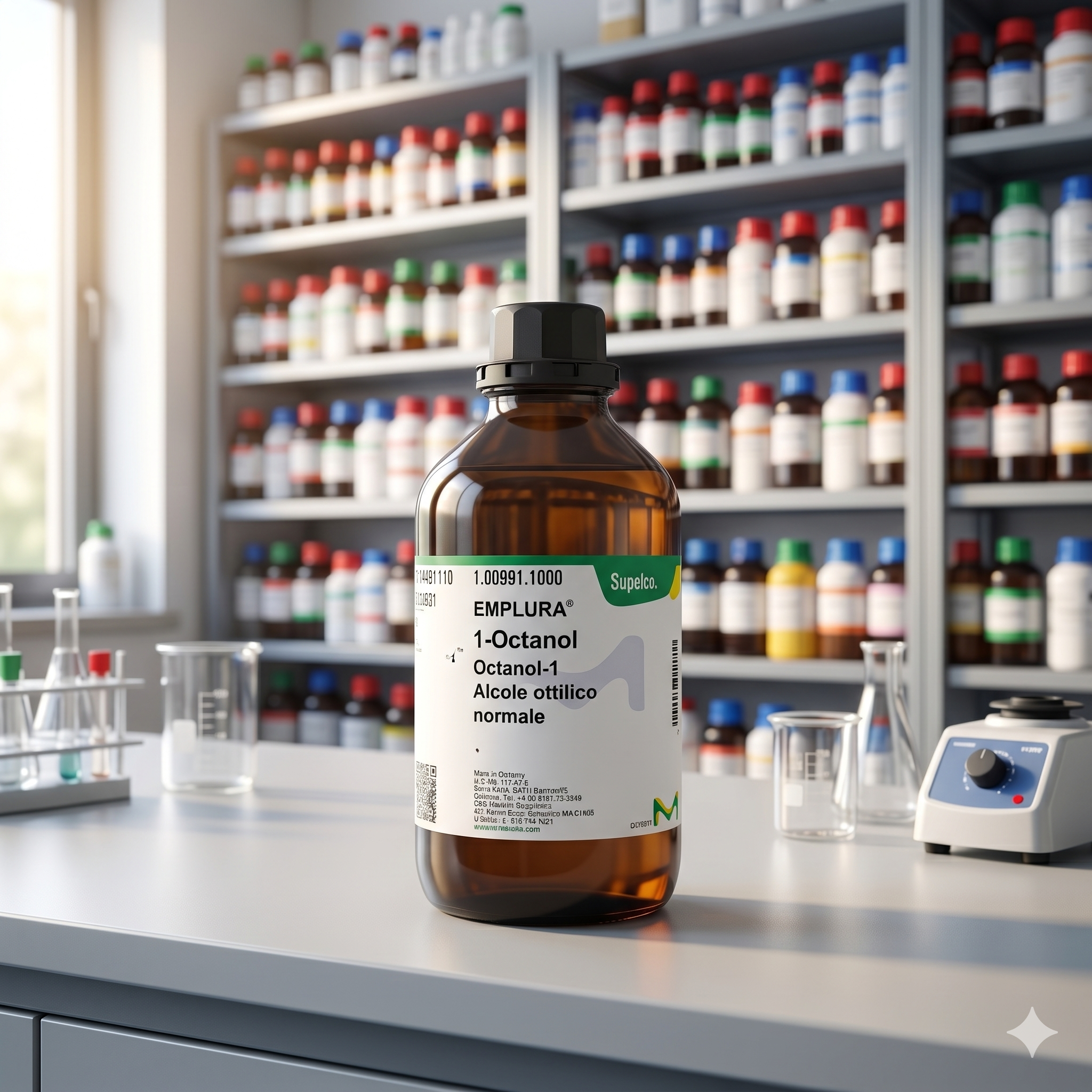 1-Octanol EMPLURA® Merck 50ML – Octan-1-ol Laboratory Grade Original (REPACK)
