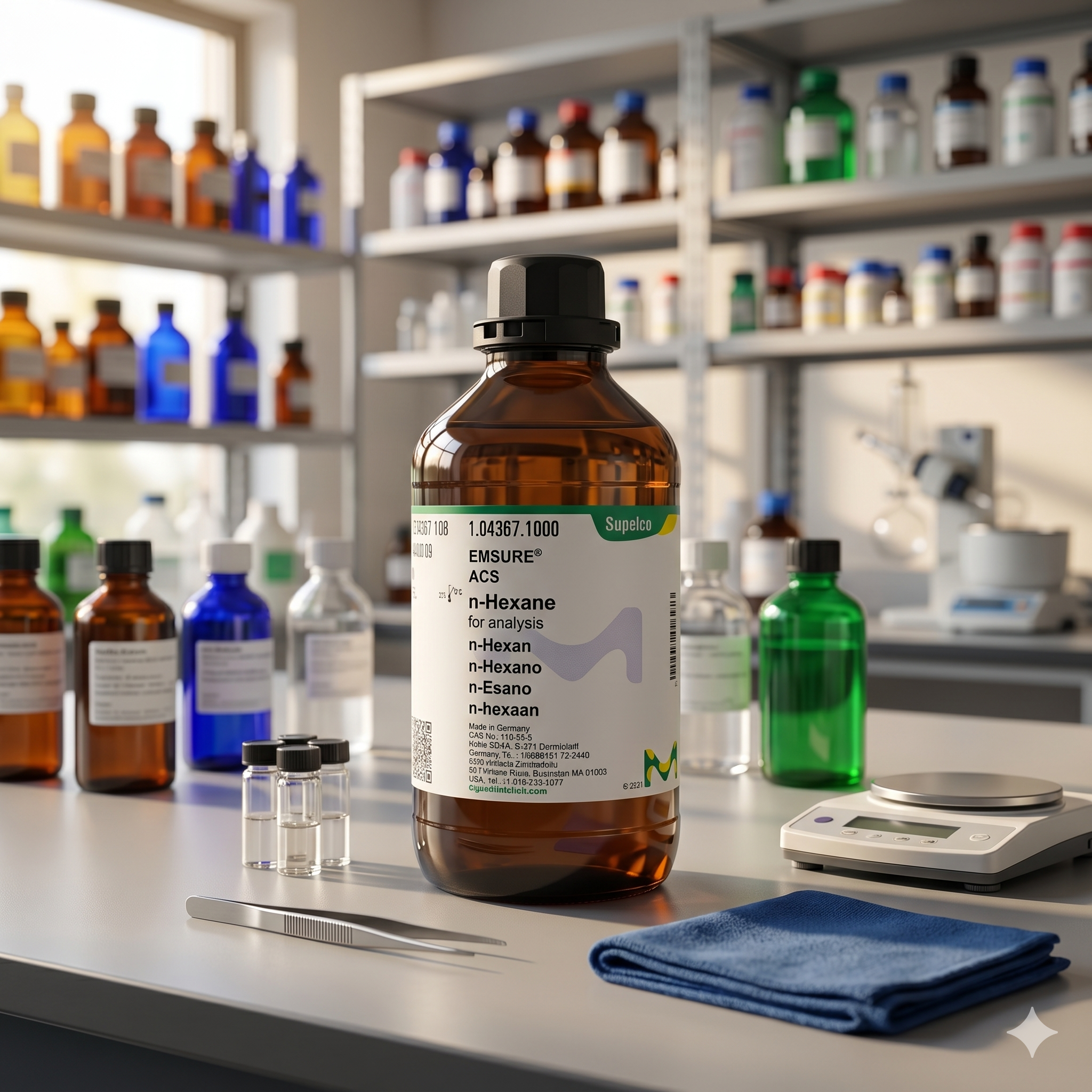 n-Hexane EMSURE ACS Supelco Merck untuk Analisis Laboratorium & QC