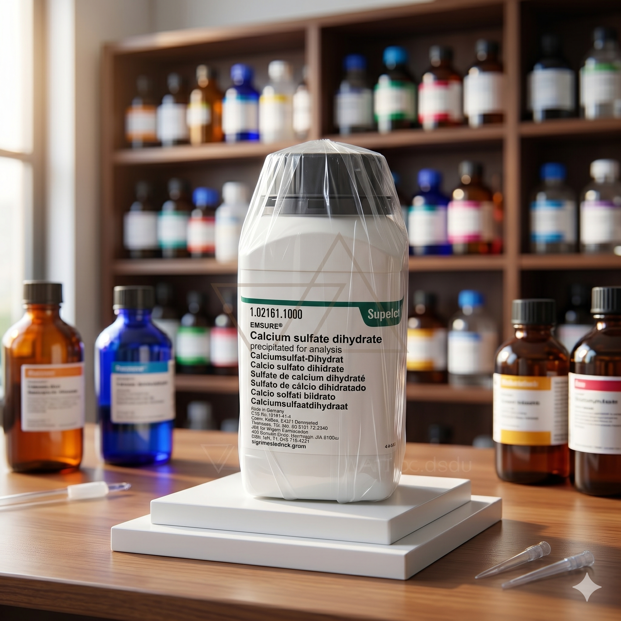 Calcium Sulfate Dihydrate EMSURE® Merck /Supelco 102161 1GR | Reagen Laboratorium Analisis (REPACK)