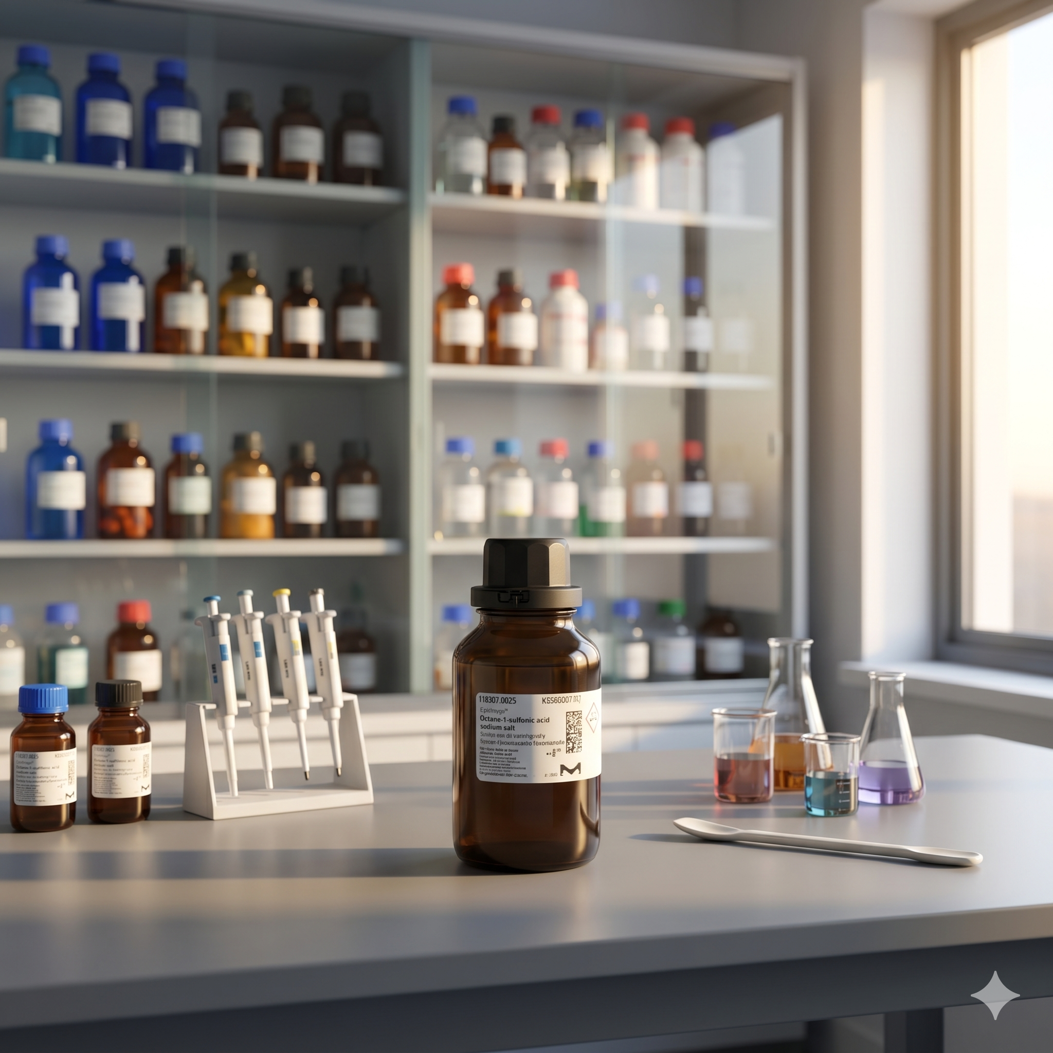 Octane-1-sulfonic Acid Sodium Salt LiChropur Merck 1.18307.0025 | Ion Pair Reagent HPLC – Shagufta Laboratory