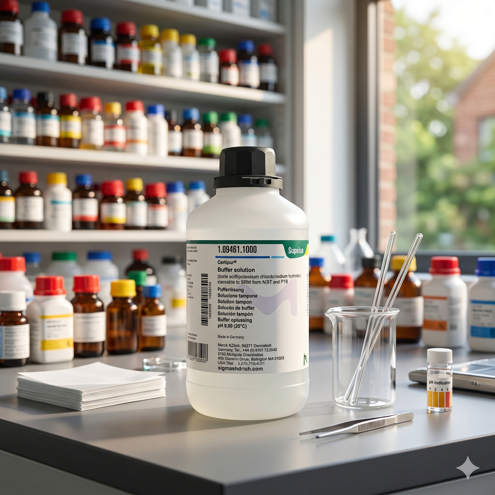 Supelco Certipur Buffer Solution pH 9.00 1094611000 Traceable to NIST & PTB | Buffer Calibration Solution 50ML (REPACK)