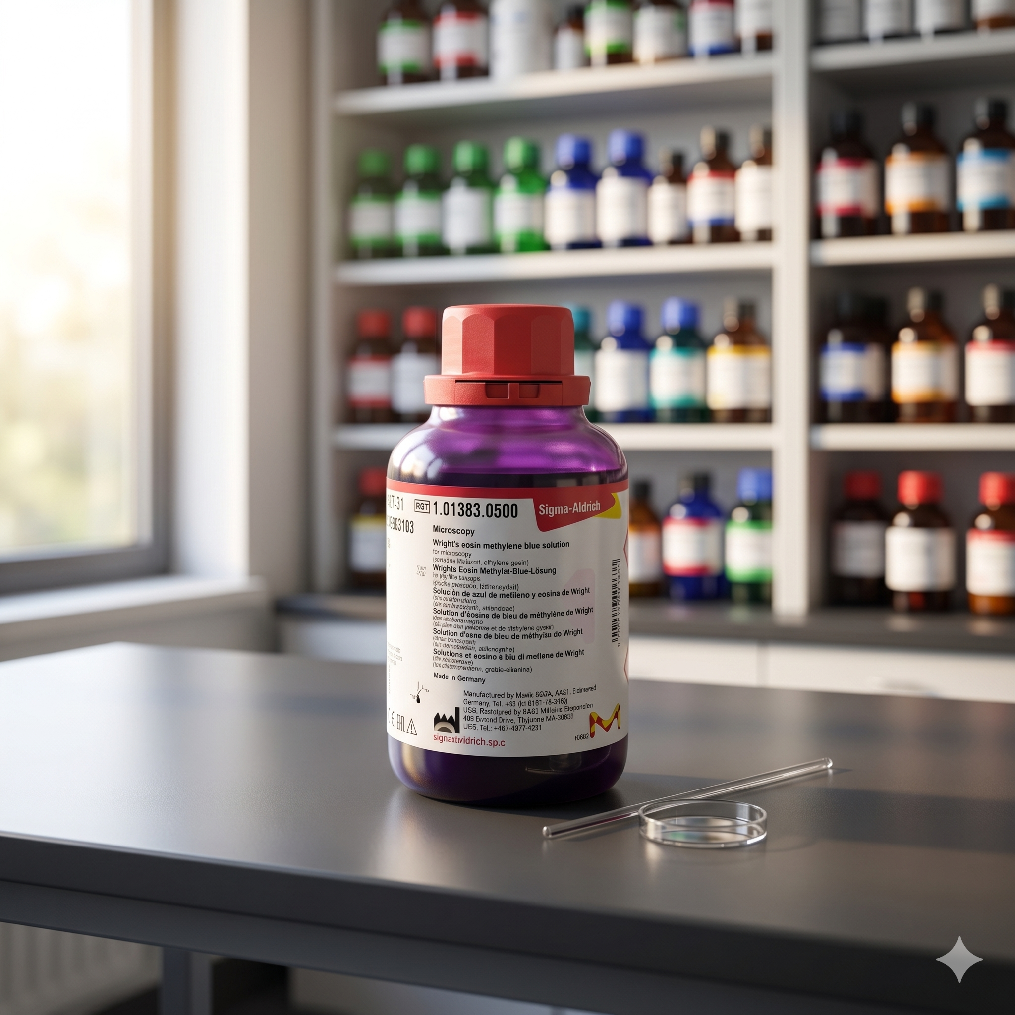 Wright’s Methylen Blue Solution Merck 500mL – Pewarna Mikroskopi Original Sigma-Aldrich
