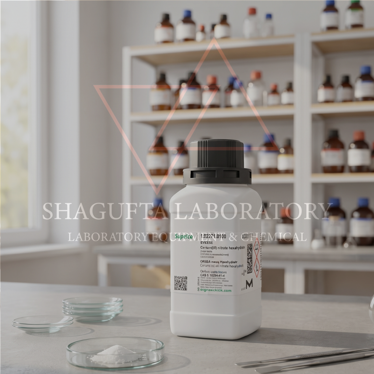 Cerium(III) Nitrate Hexahydrate 100GR 102271 – Cerium Nitrat Heksahidrat / Cerous Nitrate Hexahydrate / Ce(NO₃)₃·6H₂O | SHAGUFTA LABORATORY