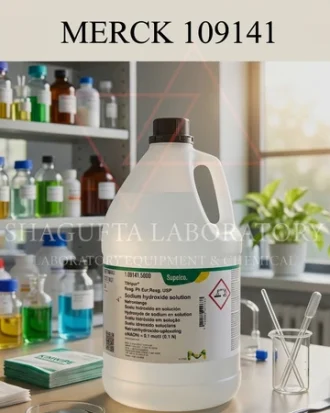 Supelco Sodium Hydroxide Solution 0.1 mol/L 1.09141.5000 – Larutan Natrium Hidroksida Reagen Titrasi Laboratorium