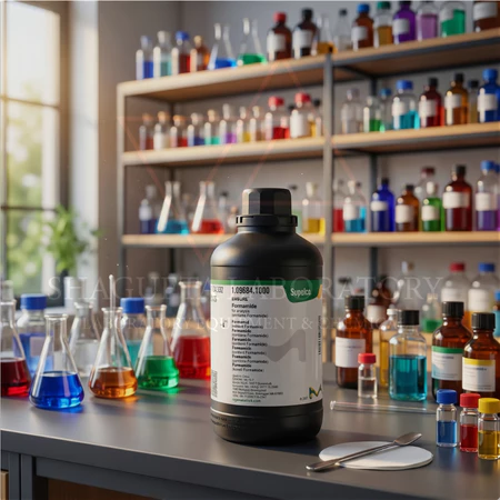 Formamide 100ML 109684 – Formamida Laboratory Grade untuk Penelitian, Analisis, Biologi Molekuler & QC | SHAGUFTA LABORATORY (REPACK)