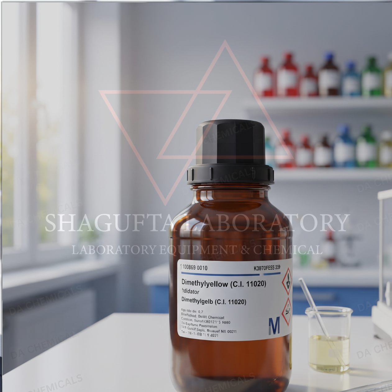 Dimethyl Yellow 1GR 103055 – Methyl Yellow / Solvent Yellow 2 Grade Laboratorium | SHAGUFTA LABORATORY (REPACK)