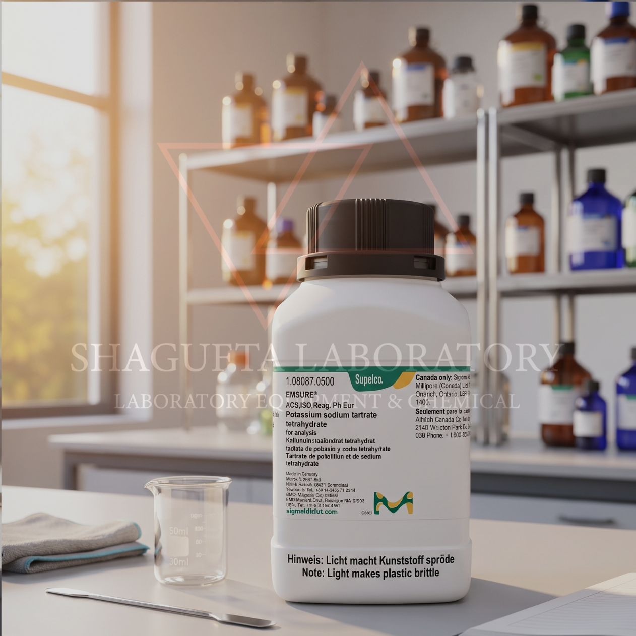 Sodium Tartrate Tetrahydrate / Kalium Natrium Tartrat Tetrahidrat for Analysis Merck 108087 500GR