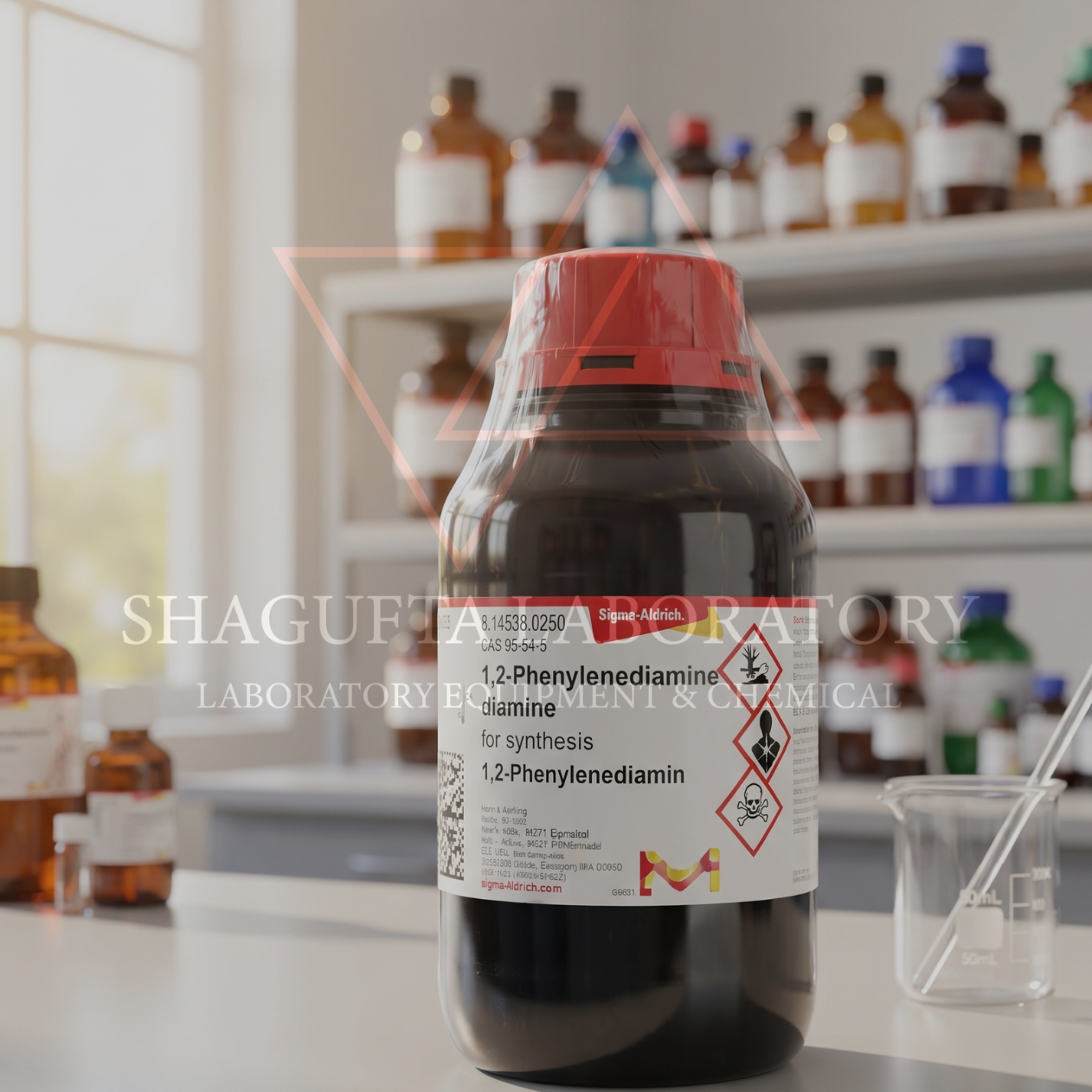 Merck 814538 1,2-Phenylenediamine 250gr Grade for Synthesis – o-Phenylenediamine / 1,2-Diaminobenzene (C₆H₈N₂) - Gambar 2
